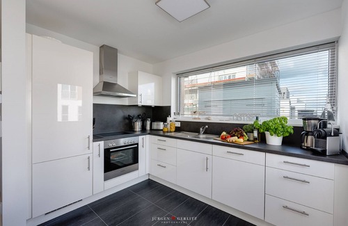 Olpenitz House | Nordlicht - 1. Reihe,finnische Sauna,kamin, Meerblick,dachterrasse,2 Stellplätze