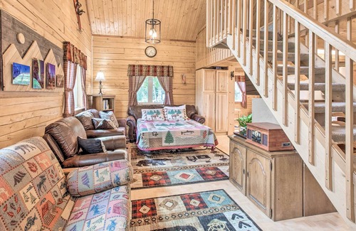 North Pole Cabin | North Pole Log Cabin w/Northern Lights Views!