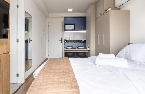 Matriz Apartment | O estiloso no coração da cidade com Piscina e Academia