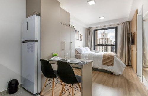Matriz Apartment | O estiloso no coração da cidade com Piscina e Academia