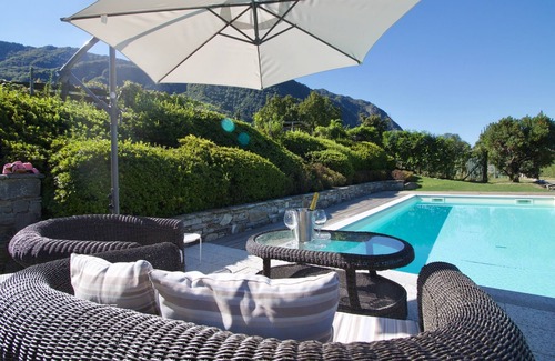 Castelveccana Apartment | Oasi di Castelveccana Apt Pool and View, Castelveccana, Italy