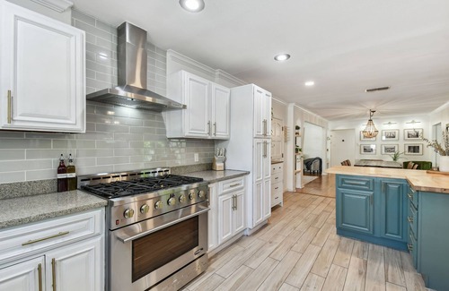 Riverside Heights House | Oasis Group Retreat, Pool, Hot Tub, Outdoor Fun for Up to 16 Guests