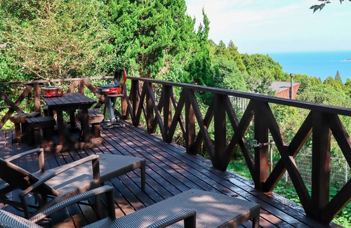 Ajiro House | Ocean & Relaxed Wood stove/Deck overlooking the sea/Japanese-style modern old private house
