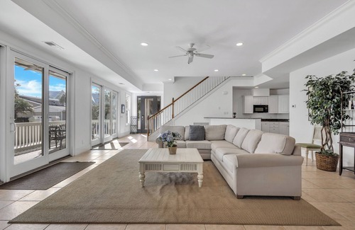 North Forest Beach House | Ocean View, 3-Patio, 6BR, 6300sf Home w/Pool; 50 Steps to Beach, Coligny Circle!