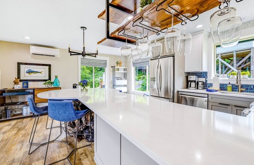 Oceanside House | Ocean View Home w/Private Hot Tub, Great Deck, Fireplace - Walk to the Beach