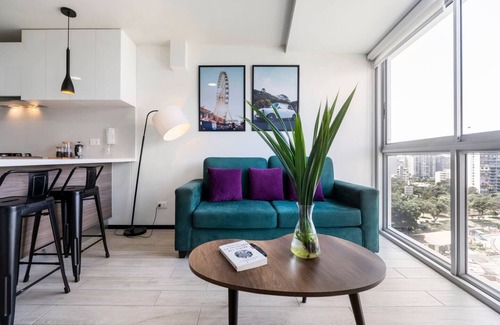 Barranco Apartment | Ocean VIEW/Pool&Coworking/Queen bed/13th floor