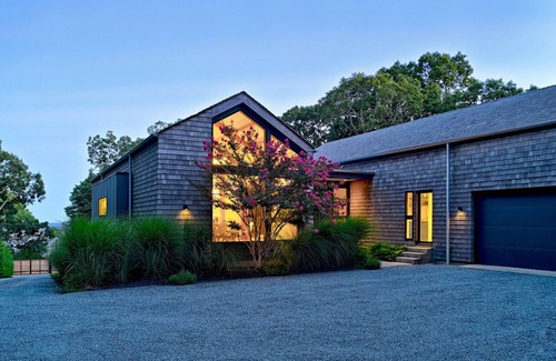 Montauk House | Ocean views + pool, on private road with short walk to beach.