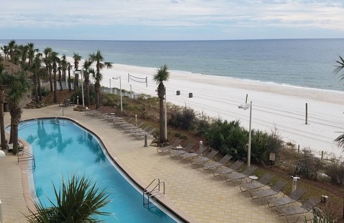 Panama City Beach Condo | Oceanfront by Pier Park - 3rd Floor-Beach Chairs - Spend Autumn at the Beach!