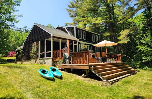Waldo County House | Oceanfront Escape! Private Beach/Outdoor Sauna/Large Deck/Firepit