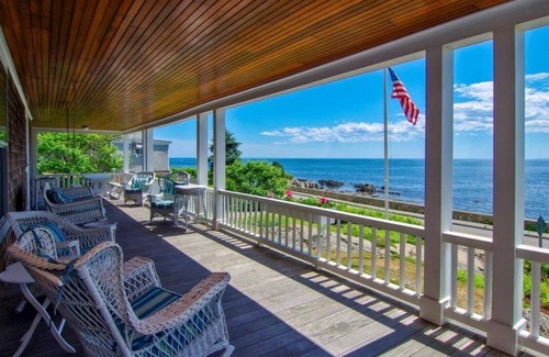 Kennebunkport House | Oceanfront Escape with Sweeping Ocean Views and Expansive Porch