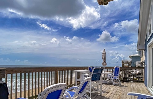 Bethune Beach House | Oceanfront home on quiet beach! Four levels of sun decks! 6847S
