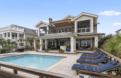 North Litchfield Beach House | Oceanfront house with separate carriage house & private swimming pool at North Litchfield Beach.