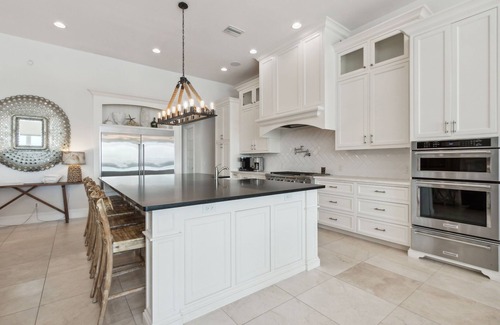 Fernandina Beach House | Oceanfront | Luxury Beachfront Home | Wall to Wall Folding Glass Doors Opening to Private Pool Deck