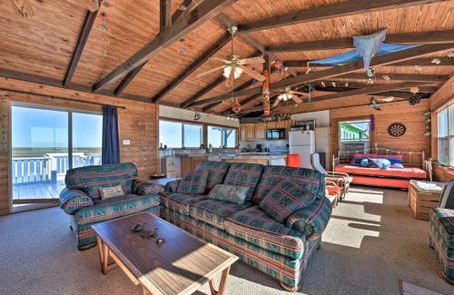 Cedar Lane House | Oceanfront Sargent Beach Home with Dock!