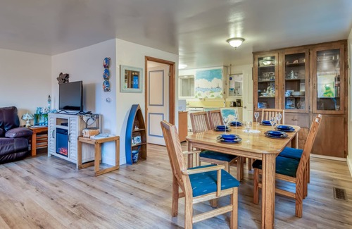 Nelscott House | Oceanviews, deck, bbq and easy beach access await at this pet friendly home