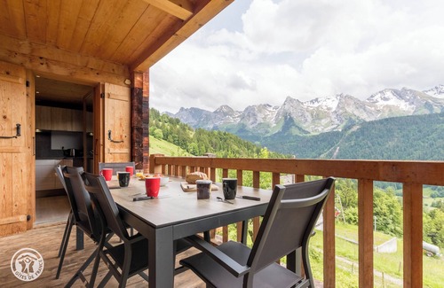 Le Grand-Bornand Ski Chalet | Old chalet completely renovated. South exposure. Panoramic view.