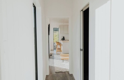 Tawharanui Cabin | Omakana Cottage, Omakana Cottage with Farm Views & Cedar Hot Tub
