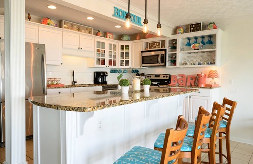 West Panama City Beach Condo | One NITE MINIMUM 5 steps off deck onto beach; 10 steps out front door to pool.