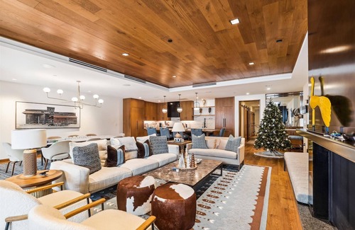 Stowe Area House | One Spruce Peak: 4 br, ski-in/ski-out, fireplace, a/c, community pool and hot tub!