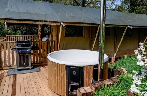 Kingsbridge Cabin | Orchard Lodge @ Lower Coombe Royal with Hot Tub