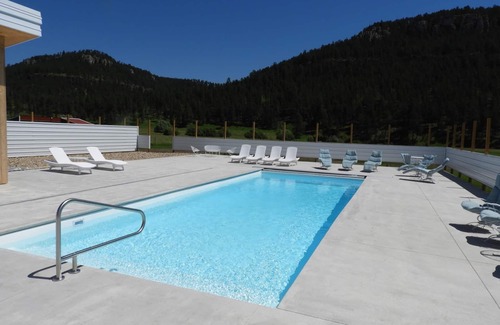 Nemo House | Osprey Poolhouse: Relax in the Black Hills with a private heated pool