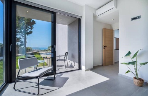 Maleme Villa | Ostria Villa, Pirgos-Villas, Ηeated Pool, Amazing Sea View