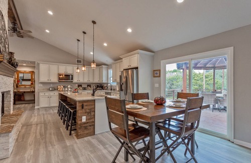 Canyon Lake House | Outdoor Utopia Acreage Retreat | Backyard with Private Pool, Playground | Families & Dogs Welcome