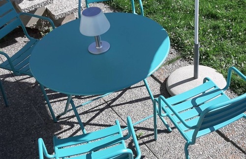 St. Luc Apartment | Outside: Ground floor flat for 2 persons, private garden with garden furniture and nice view, shuttl