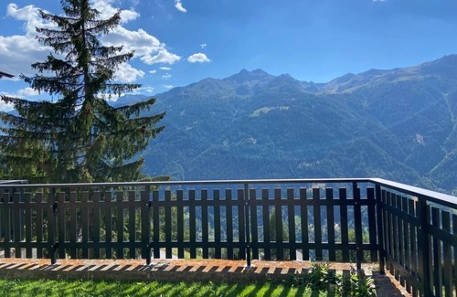 St. Luc Apartment | Outside: Ground floor flat for 2 persons, private garden with garden furniture and nice view, shuttl