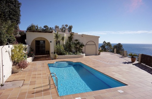 Ventanicas-El Cantal Villa | Panoramic Sea Views overlooking Mojacar playa beach.