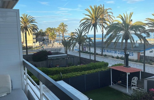 Cubelles Apartment | Panoramic Seafront Apartment: Direct Ocean Views