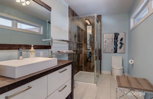 Austin Ski Chalet | Panoramic view of Magog - Spa - Archimede