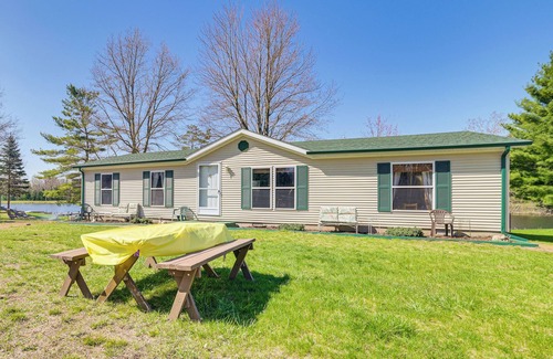 West Branch House | Peaceful Lakefront Home w/Deck in West Branch!