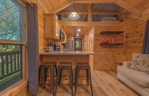 Lookout Valley Neighborhood Association Apartment | Peggers Cabin | Luxury Rustic Tiny Cabin| Spa