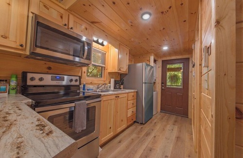 Lookout Valley Neighborhood Association Apartment | Peggers Cabin | Luxury Rustic Tiny Cabin| Spa