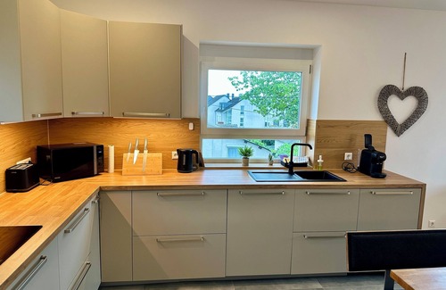 Weitersburg Apartment | Penthouse apartment with roof terrace, sauna & distant views directly near Koblenz