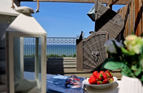 Boergerende-Rethwisch Apartment | Penthouse Waterkant - Meerblick Dachterrasse Wlan Sauna Schwimmbad