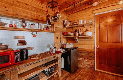 Port Angeles Cabin | Perch small · Treehouse-Eagles Perch over the water