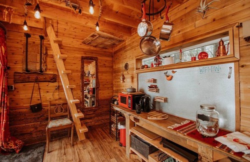 Port Angeles Cabin | Perch small · Treehouse-Eagles Perch over the water