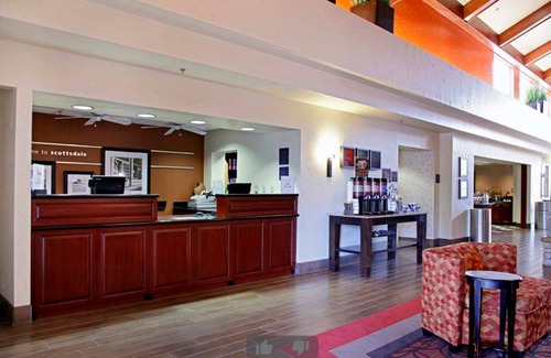 Paradise Valley Village Hotel | Perfect hotel room for Phoenix Open! Double queen beds
