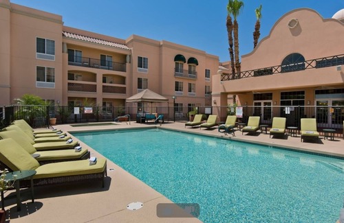 Paradise Valley Village Hotel | Perfect hotel room for Phoenix Open! Double queen beds