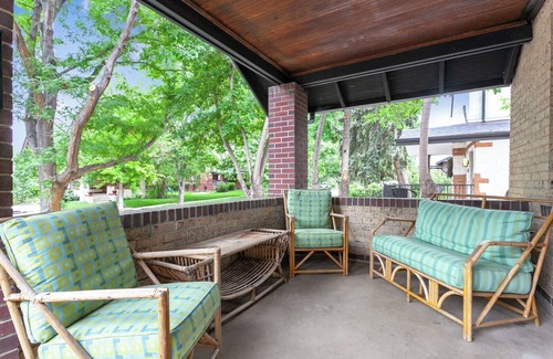 Congress Park House | Perfectly Walkable Congress Park Home w/Office and Fenced-in Shaded Back Yard