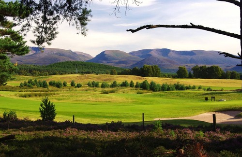Aviemore Apartment | Pet friendly large four bedroom property with fire, sauna , enclosed garden with BBQ and views of th