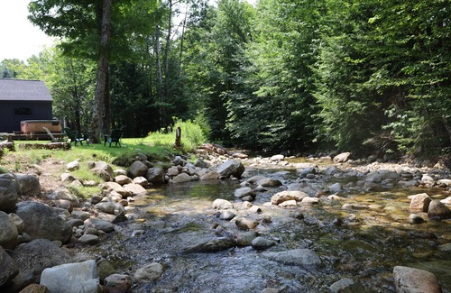 Waterville Valley House | Pet Friendly Waterville Valley Riverfront Home across from hiking/xc skiing (WB75V)