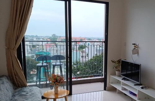 District 9 Apartment | Phòng Vinhome Grand Park với balcony, 1 phòng ngủ, bếp, phòng khách, phòng tắm
