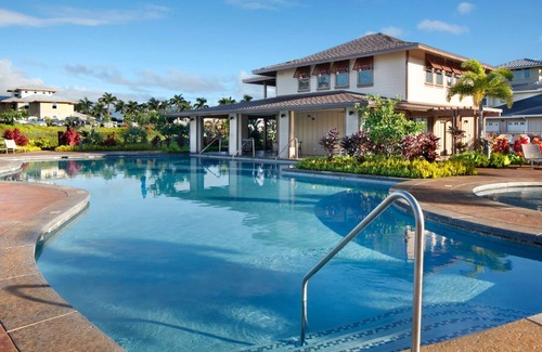 Poipu Condo | Pili Mai at Poipu #03A By Parrish Kauai - no stairs, central AC, steps to pool,