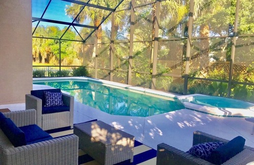 Vilano Beach House | Pink Flamingo! Pool/Spa, Lanai, Steps to Beach & Park