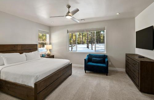 Flagstaff Villa | Pinnacle Pines Forest Views Modern Home with EV Charger Direct Trail Access
