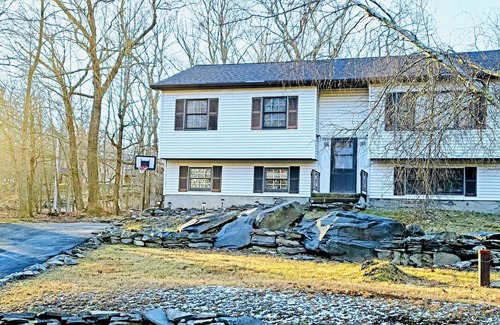 Pocono Mountain Lake House | Pocono's Retreat with Gameroom, Firepit, and Lake