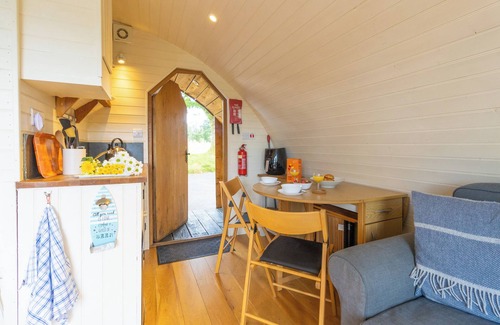 Llangammarch Wells House | Pod1 Heron Powys River Glamping Pods Builth Wells Wales